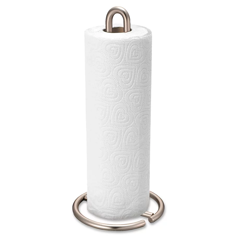  Home Basics Brushed Satin Nickel Paper Towel Holder