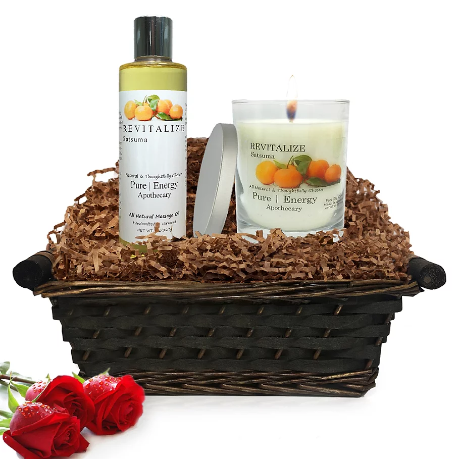 Pure Energy Apothecary Relaxing Ritual Satsuma Gift Set with Basket
