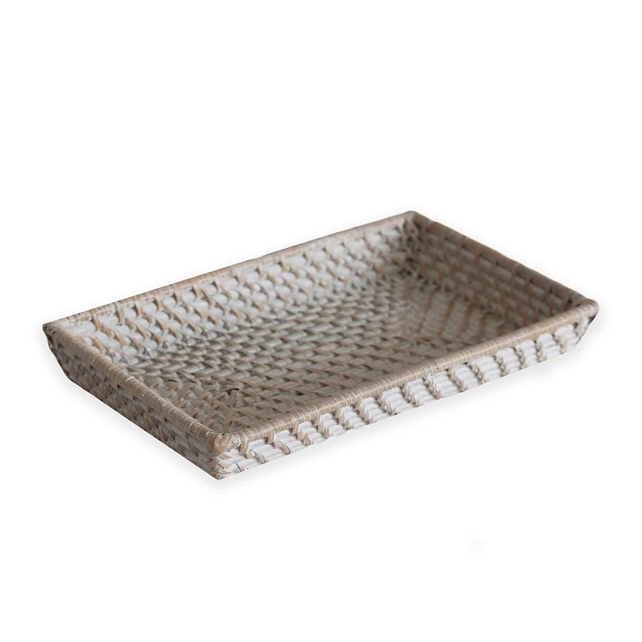 Biscayne Rattan Guest Towel Tray