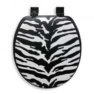 Ginsey Cushioned Standard Toilet Seat in Zebra