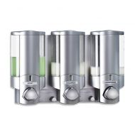 Aviva 3-Chamber Soap Dispenser in Satin Silver