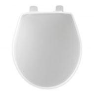 Mayfair Round Closed Front Plastic Toilet Seat in White