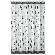 InterDesign iDesign SophistiCat Shower Curtain in BlackWhite