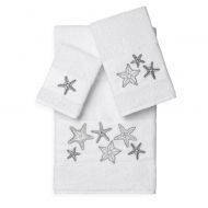 Linum Home Textiles LYDIA Embellished Bath Towels (Set of 3)