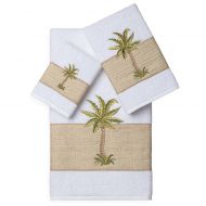 Linum Home Textiles COLTON Embellished Bath Towels (Set of 3)