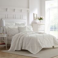 Laura Ashley Maisy Twin Quilt Set in White
