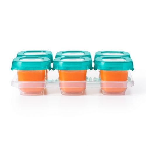 옥소 OXO Tot 2 oz. Food Storage Baby Blocks in Teal (Set of 6)
