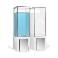Better Living Clever Double Liquid Dispenser in WhiteChrome