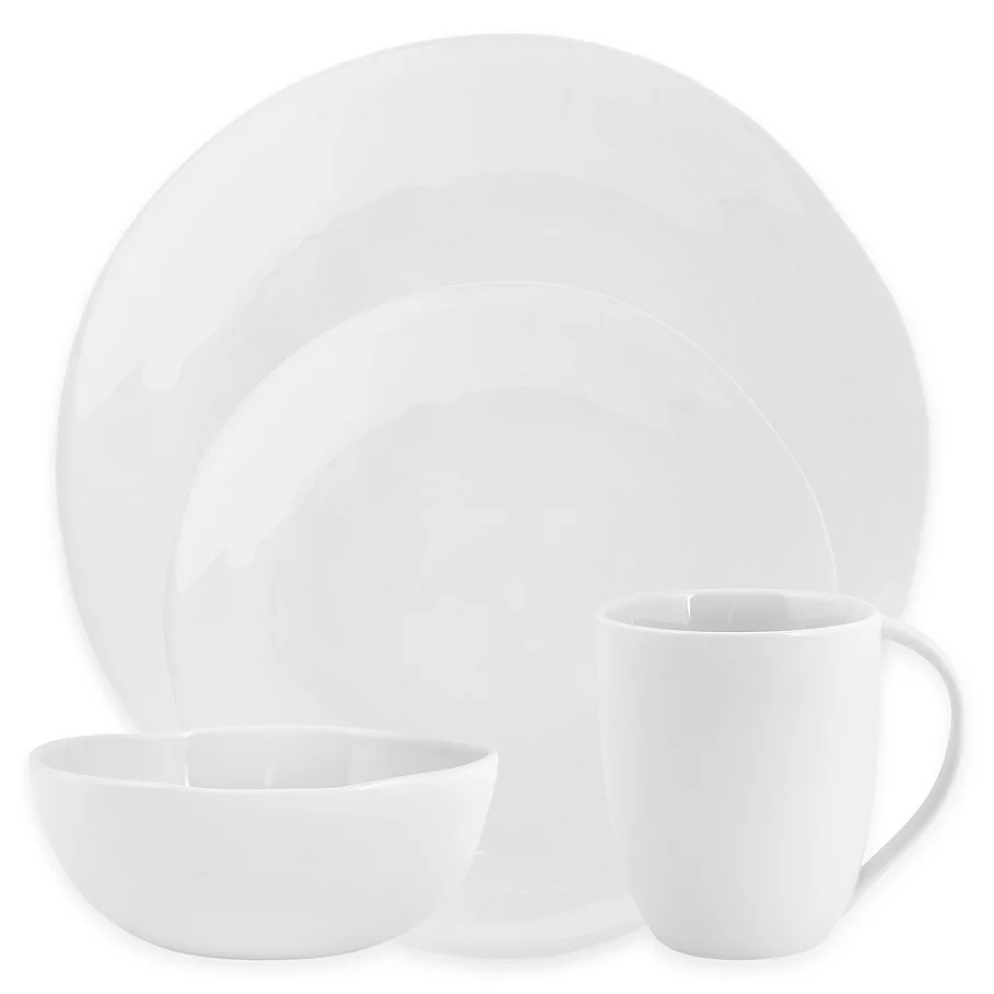 Artisanal Kitchen Supply Curve 16-Piece Dinnerware Set in White