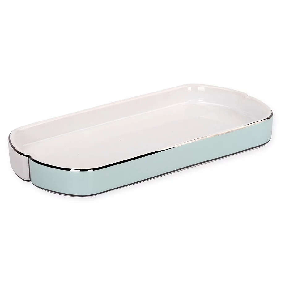 Lifestyle Home Alesund Guest Towel Tray in WhiteBlue