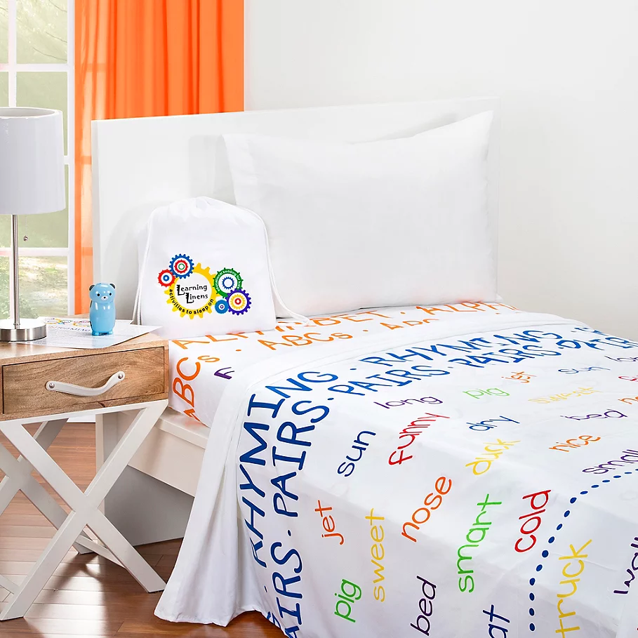Learning Linens ABCs 300-Thread-Count Sheet Set