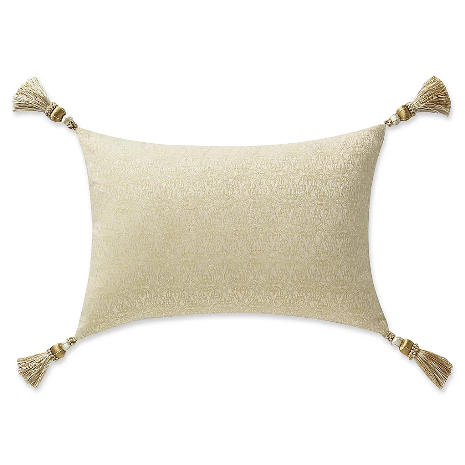 Waterford Annalise Oblong Throw Pillow in Gold
