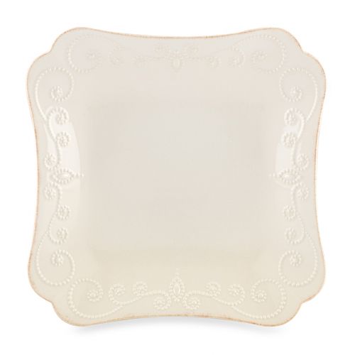 레녹스 Lenox French Perle Square Dinner Plate in White