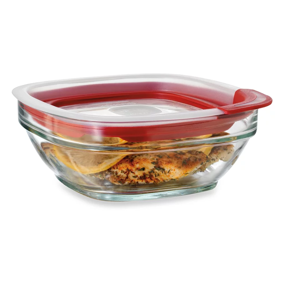Rubbermaid Glass Food Storage Containers with Easy-Find Lids