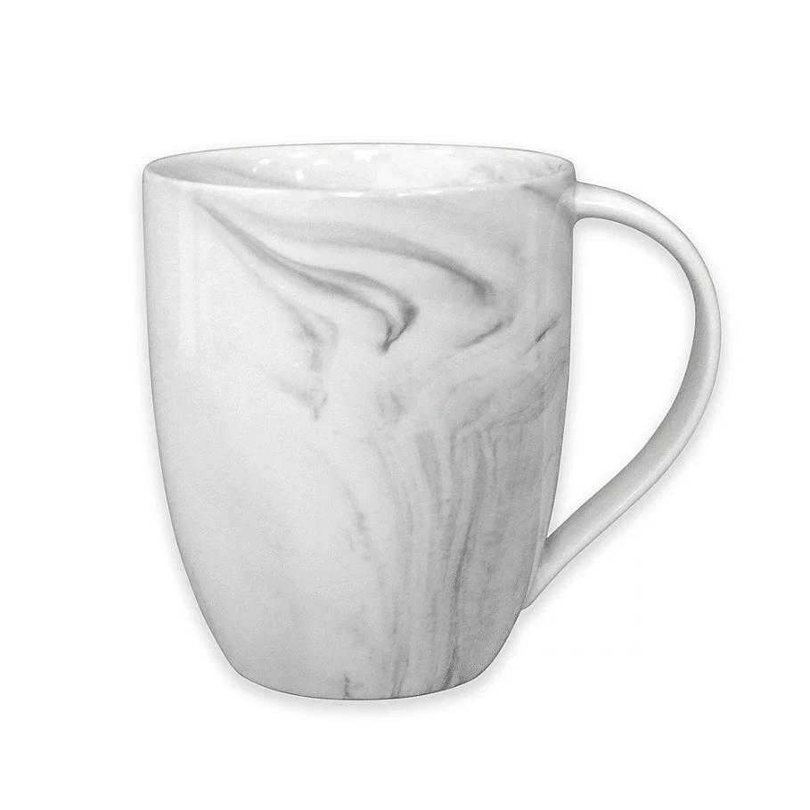 Artisanal Kitchen Supply Coupe Marbleized Mug in Grey