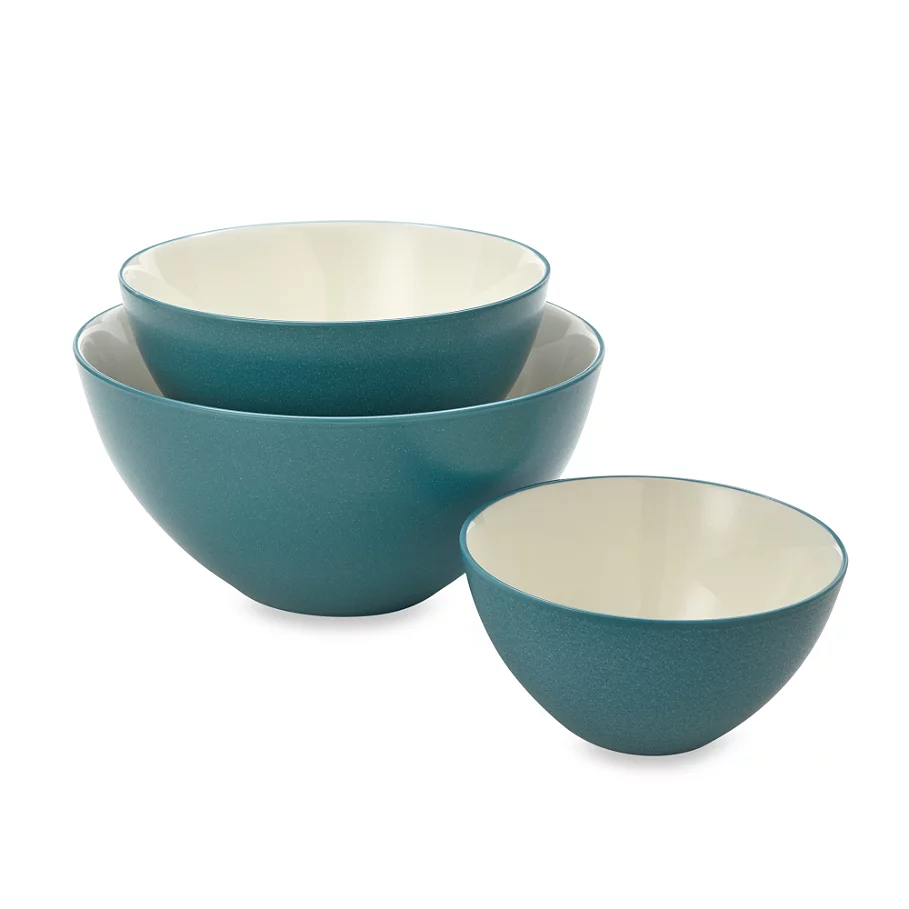 Noritake Colorwave 3-Piece Bowl Set in Turquoise