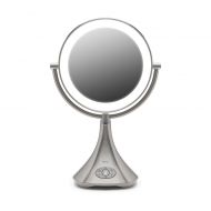 IHome iHome 1X7X Portable Double-Sided 9-Inch Vanity Mirror with Bluetooth Speaker