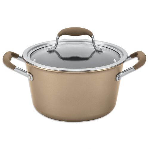  Anolon Advanced Umber 4.5 qt. Tapered Covered Saucepot
