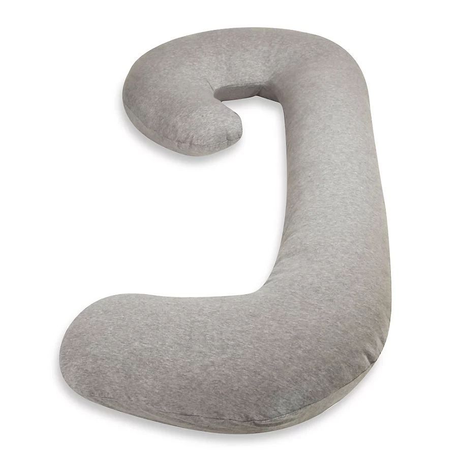 Leachco Snoogle Chic Jersey Total Body Pillow in Heather Grey