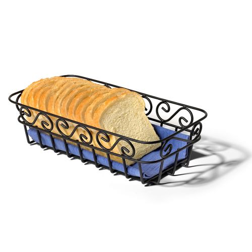 스펙트럼 Spectrum™ Scroll Bread Basket in Black