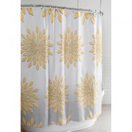 Splash Extra-Wide Medina Floral Shower Curtain in WhiteYellow