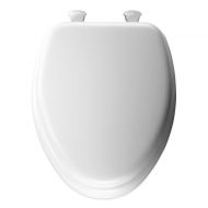 Mayfair Cushioned Vinyl Soft Elongated Toilet Seat with Easy-Clean & Change Hinge