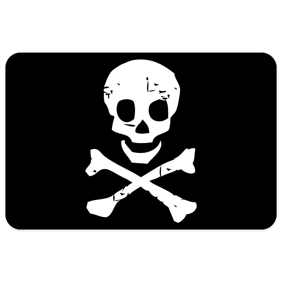  Bungalow Flooring 23-Inch x 36-Inch Jolly Roger Accent Kitchen Mat