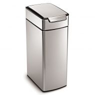 Simplehuman simplehuman Slim Brushed Stainless Steel 40-Liter Touch Bar Trash Can