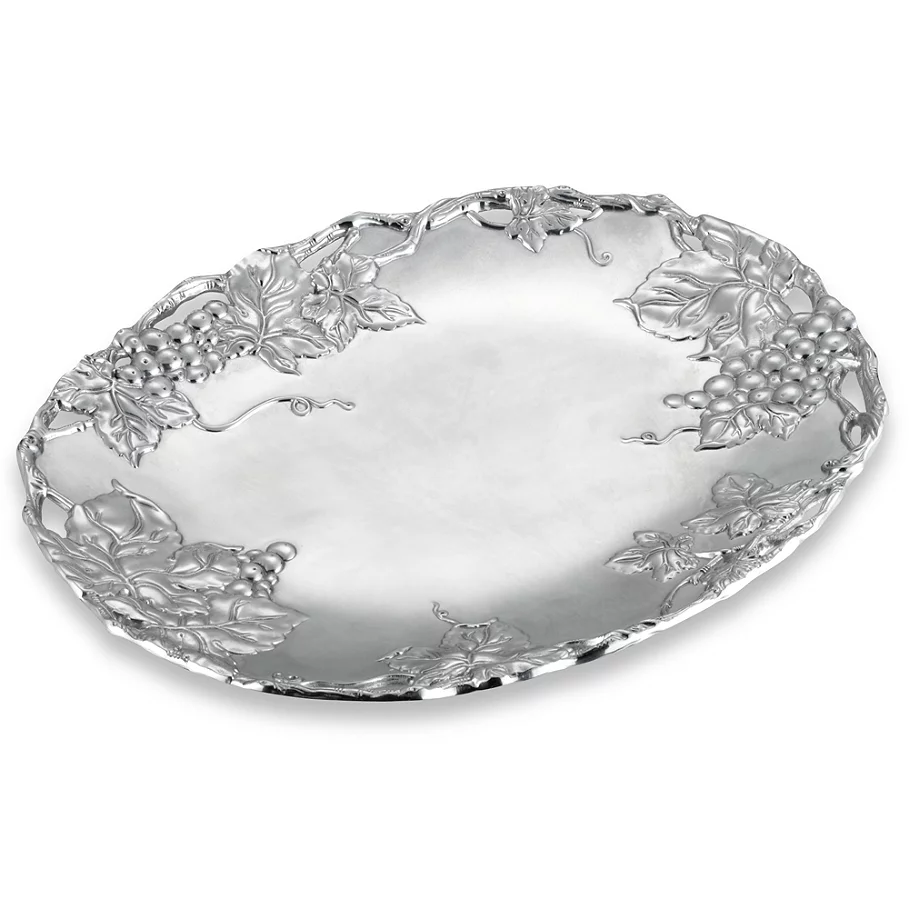 Arthur Court Designs Grape Aluminum Oval Platter