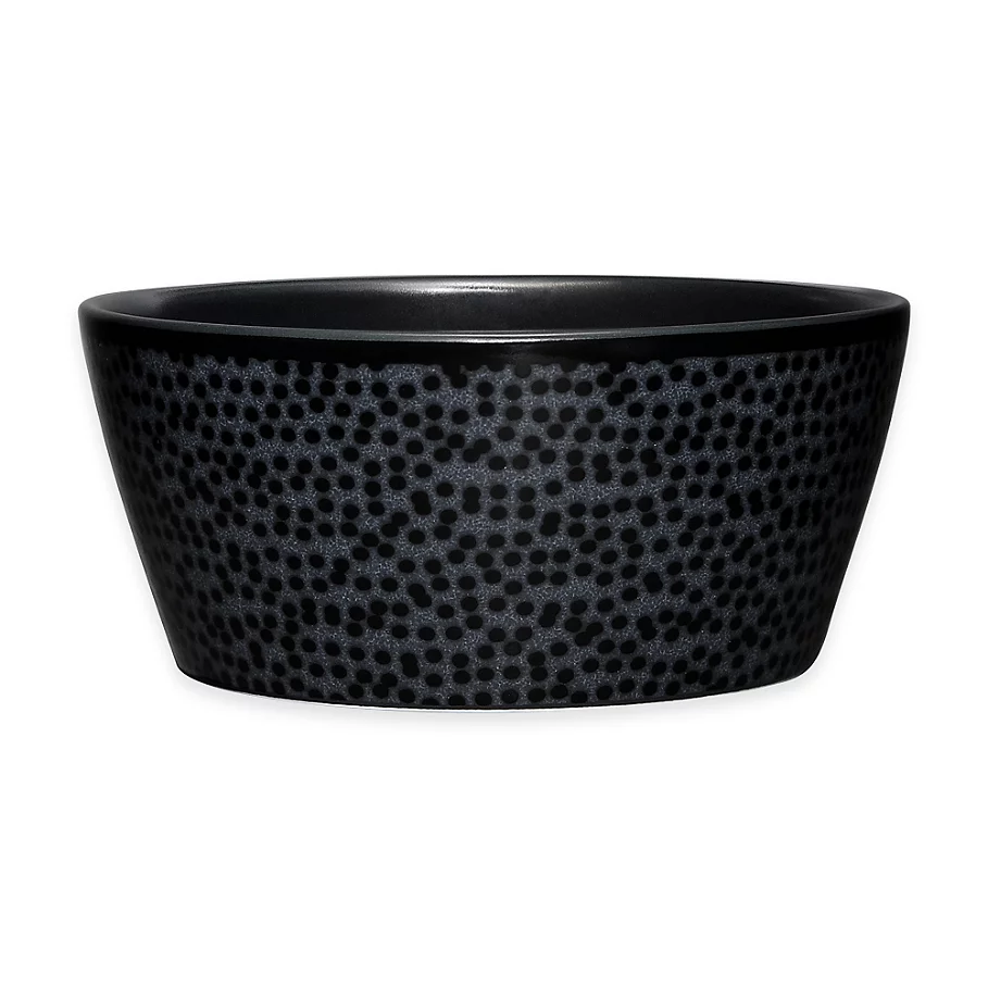 Noritake Black on Black Snow Round Fruit Bowl