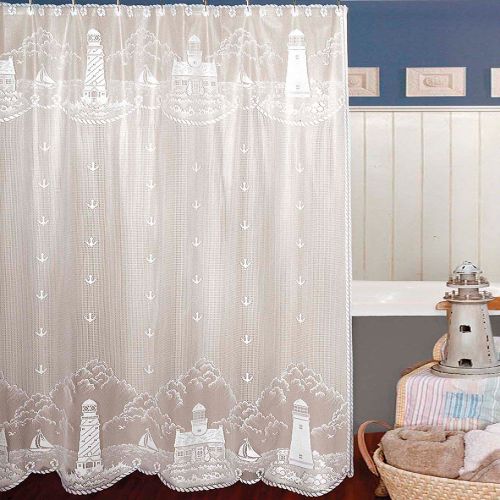  Heritage Lace Lighthouse Shower Curtain