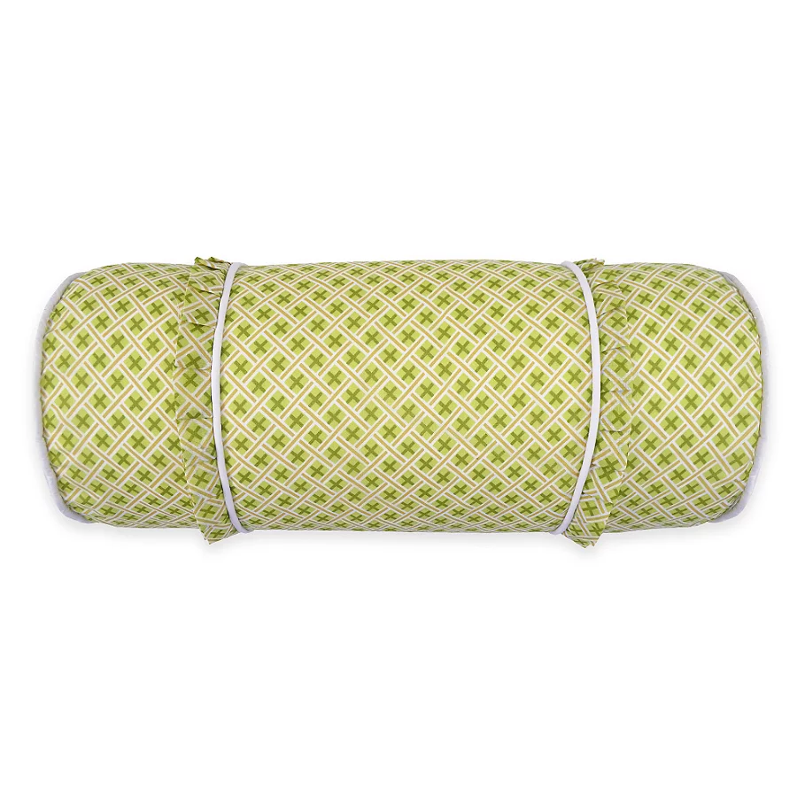 Waverly Emmas Garden Neckroll Throw Pillow in Green
