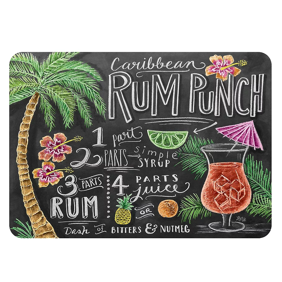  The Softer Side by Weather Guard Rum Punch Kitchen Mat
