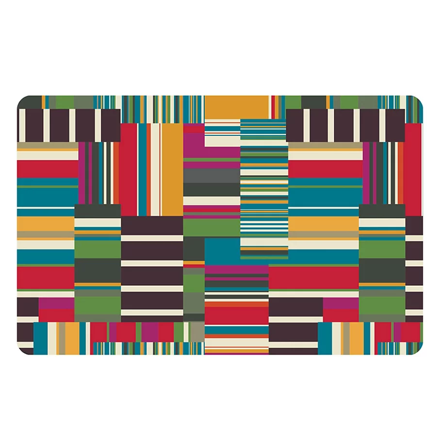 The Softer Side by Weather Guard™ Patchwork Stripe Kitchen Mat