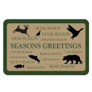 The Softer Side by Weather Guard™ Seasons Greetings Animals Kitchen Mat