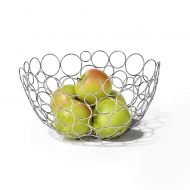 Spectrum Circle Shapes™ Chrome Fruit Bowl
