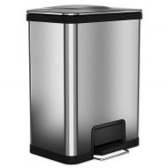 Halo halo™ AirStep™ Feather-Light 49-Liter Step Trash Can in Brushed Stainless Steel