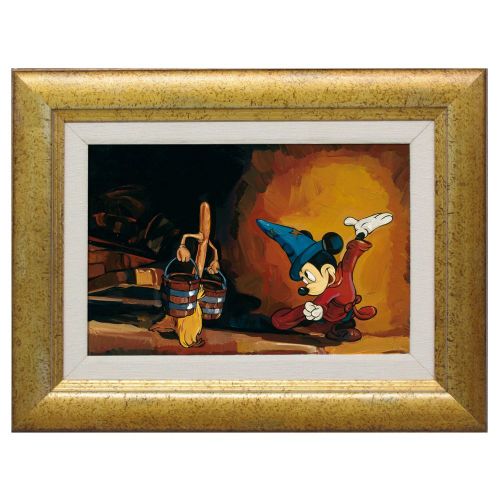 디즈니 Disney Mickey Mouse The Sorcerers Apprentice Gicle by Jim Salvati - Framed