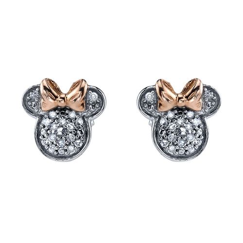 디즈니 Disney Minnie Mouse Icon Diamond Earrings