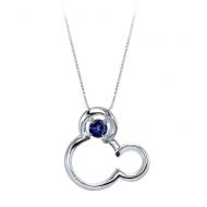 Disney Mickey Mouse September Birthstone Necklace for Women - Sapphire