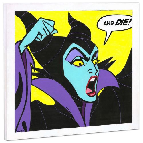 디즈니 Disney Maleficent Birthday Wishes Giclee on Canvas by Tennessee Loveless
