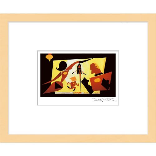 디즈니 Disney The Incredible Family Framed Gicle on Paper by Teddy Newton - Limited Edition