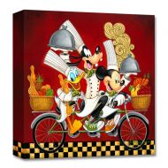 Disney Mickey Mouse and Friends Wheeling with Flavor Gicle on Canvas by Tim Rogerson