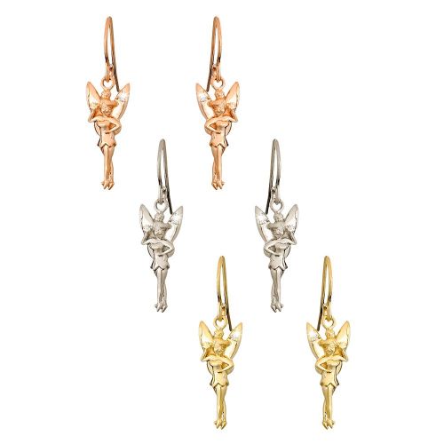 디즈니 Disney Tinker Bell Diamond Earrings - 18K