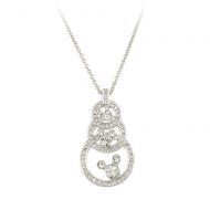 Disney Mickey Mouse Three Circle Swarovski Crystal Necklace by Arribas