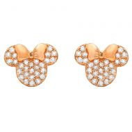 Disney Minnie Mouse Icon Stud Earrings by CRISLU - Rose Gold