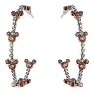 Disney Mickey Mouse Rose Gold Icon Hoop Earrings by Rebecca Hook
