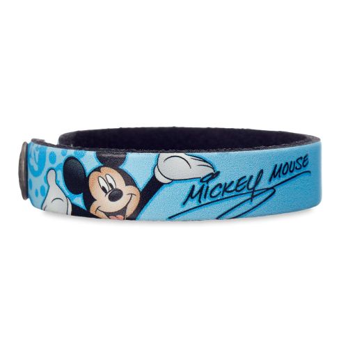 디즈니 Disney Mickey Mouse Signature Leather Bracelet - Personalizable