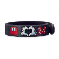 Disney Mickey Loves Minnie Leather Bracelet - Personalizable
