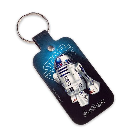 디즈니 Disney R2-D2 Leather Keychain - Star Wars - Personalizable